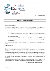 Déclaration liminaire CT SNA/SE du 10 décembre 2020