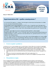 Expérimentations RH : quelles conséquences ?
