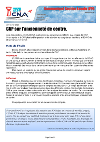 CAP sur l'ancienneté de centre