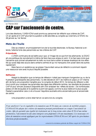 CAP sur l'ancienneté de centre