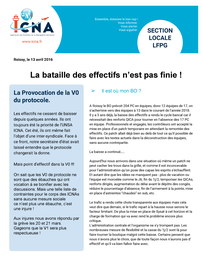 La bataille des effectifs n'est pas finie