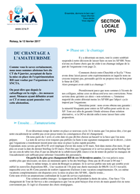 Chantage &amp; Amateurisme