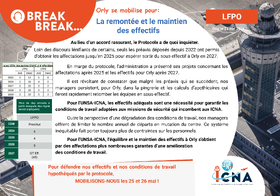 Orly se mobilise pour la remontée et le maintien des effectifs