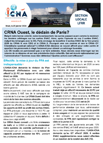 CRNA Ouest, le dédain de Paris?