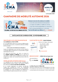 Campagne de mobilité Automne 2026