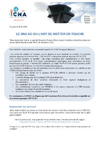 Le SNA AG ou l'art de botter en touche