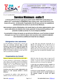 Service minimum en Martinique