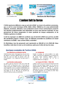 Communiqué UNSA Martinique