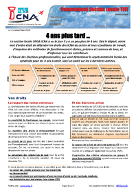 Communiqué bilan des actions de l'UNSA-ICNA TFFF